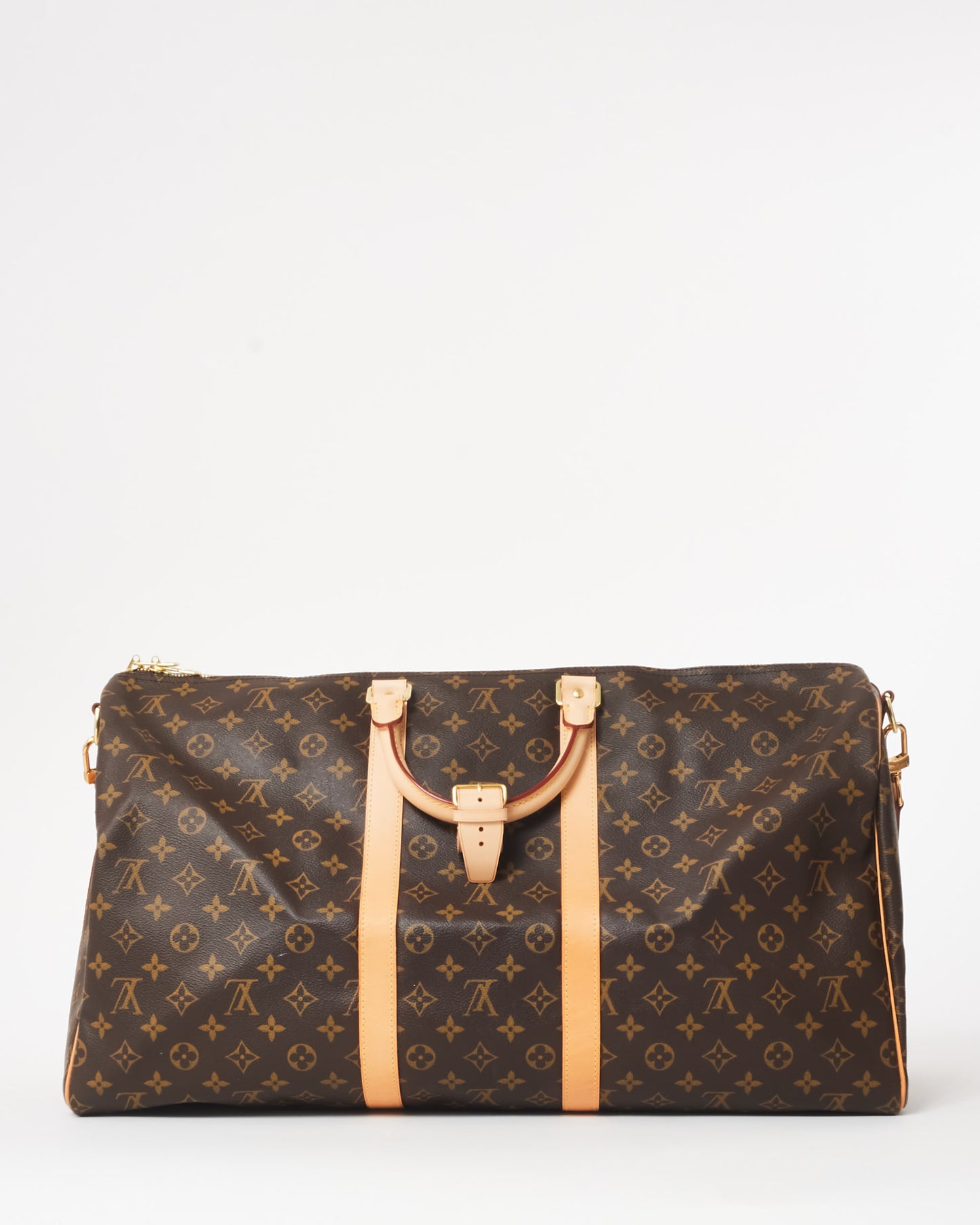 Louis Vuitton Monogram Coated Canvas Keepall 55 Duffle Bag