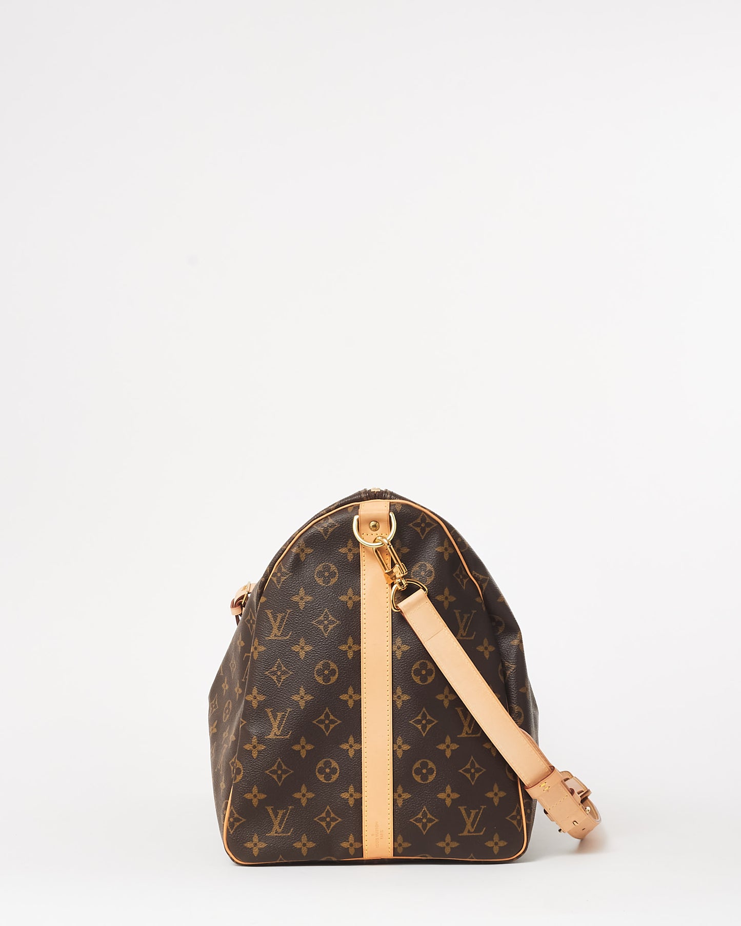 Louis Vuitton Monogram Coated Canvas Keepall 55 Duffle Bag