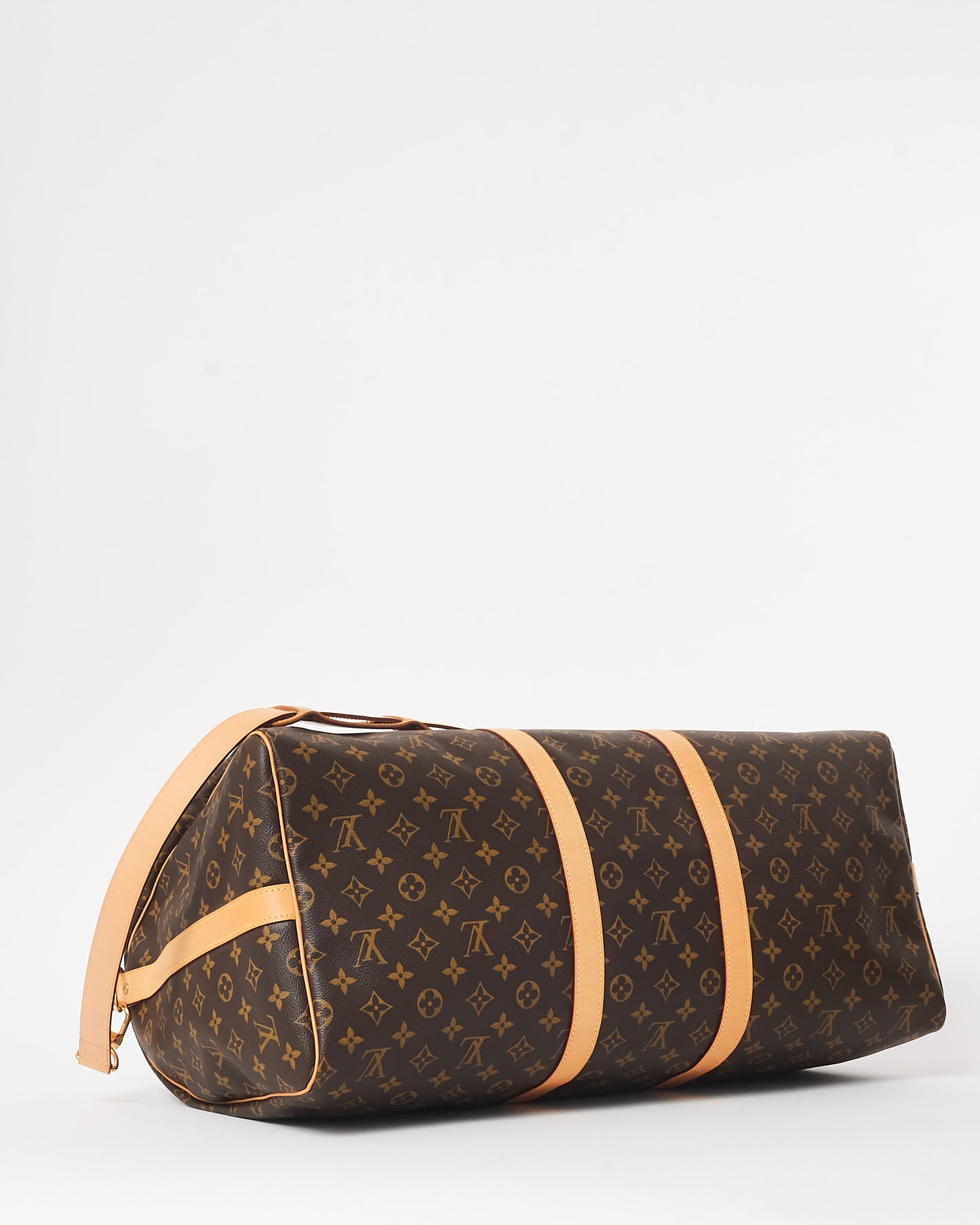 Louis Vuitton Monogram Coated Canvas Keepall 55 Duffle Bag