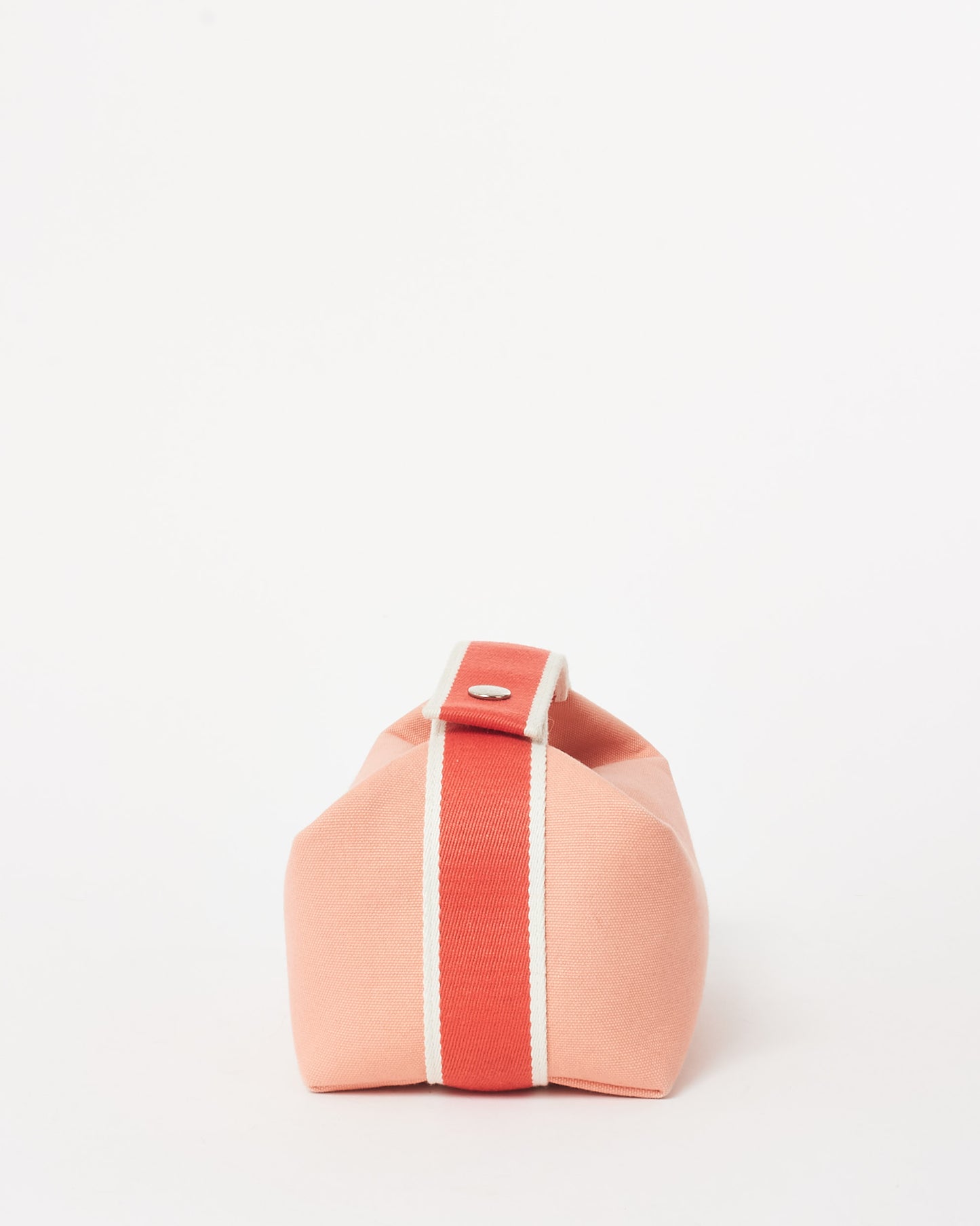 Hermès Light Pink 
Dark Pink Canvas Small Bride À Brac Bag