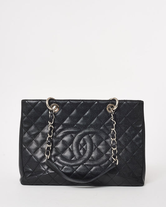 Chanel Black Caviar Leather GST Shopping Bag