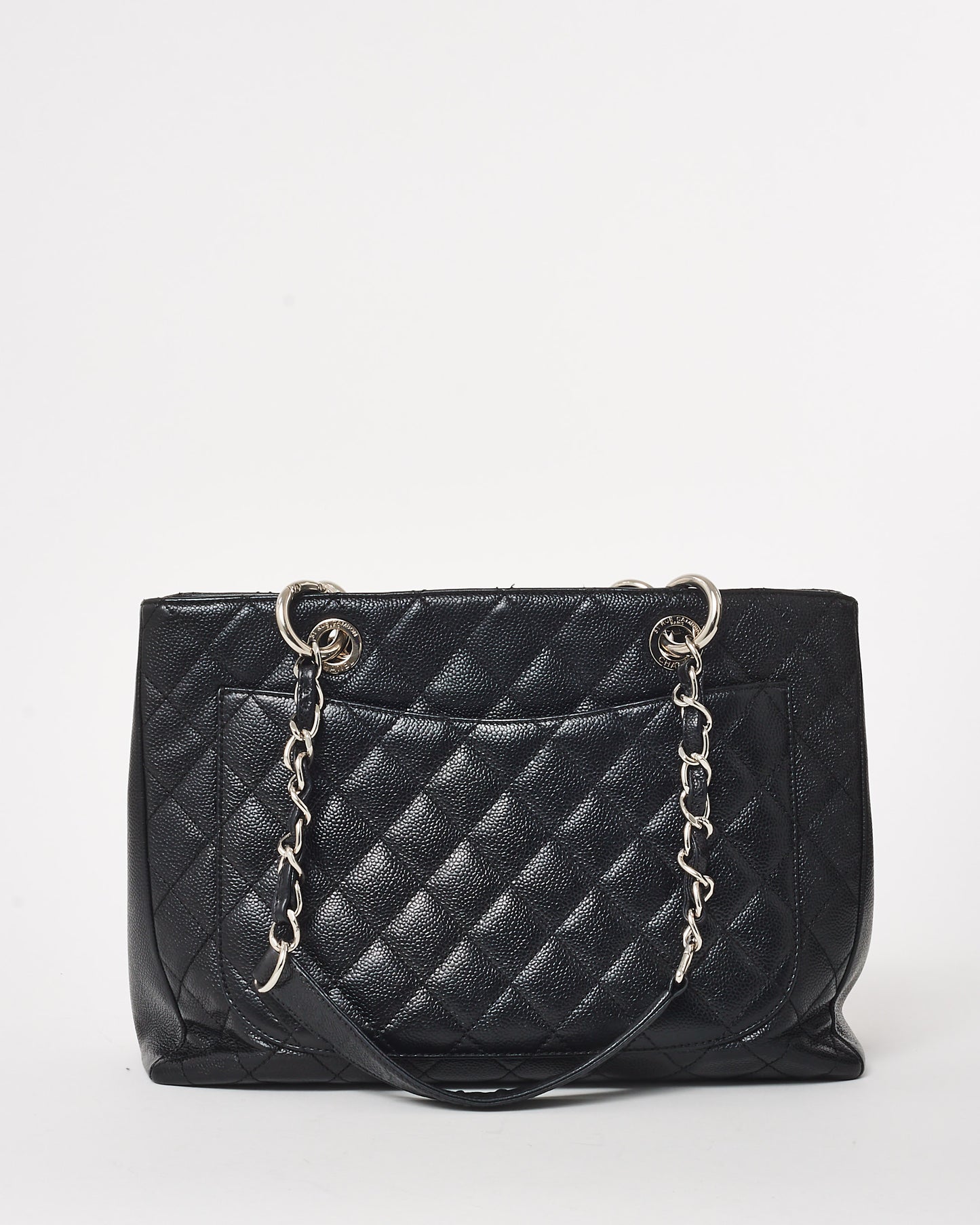 Chanel Black Caviar Leather GST Shopping Bag