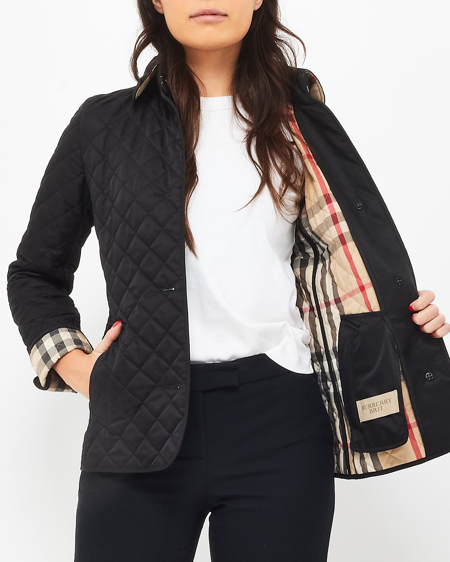 Burberry Black Quilted Puffer Short Jacket - XS