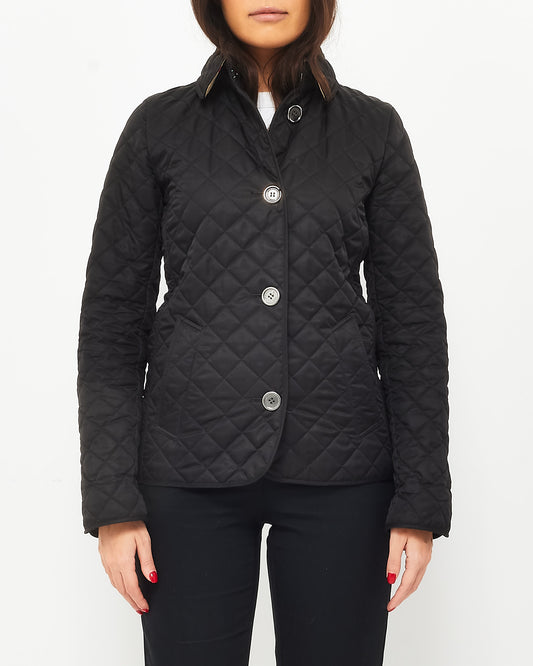 Burberry Black Quilted Puffer Short Jacket - XS