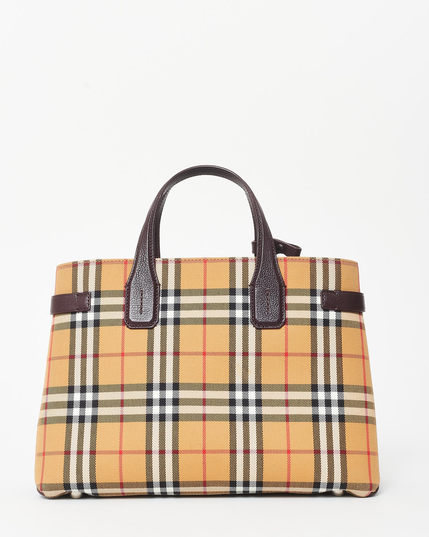 Burberry Haymarket Check Canvas Medium Banner Tote Bag