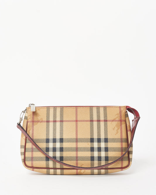 Burberry Haymarket Check Coated Canvas Pochette D
Accessoires