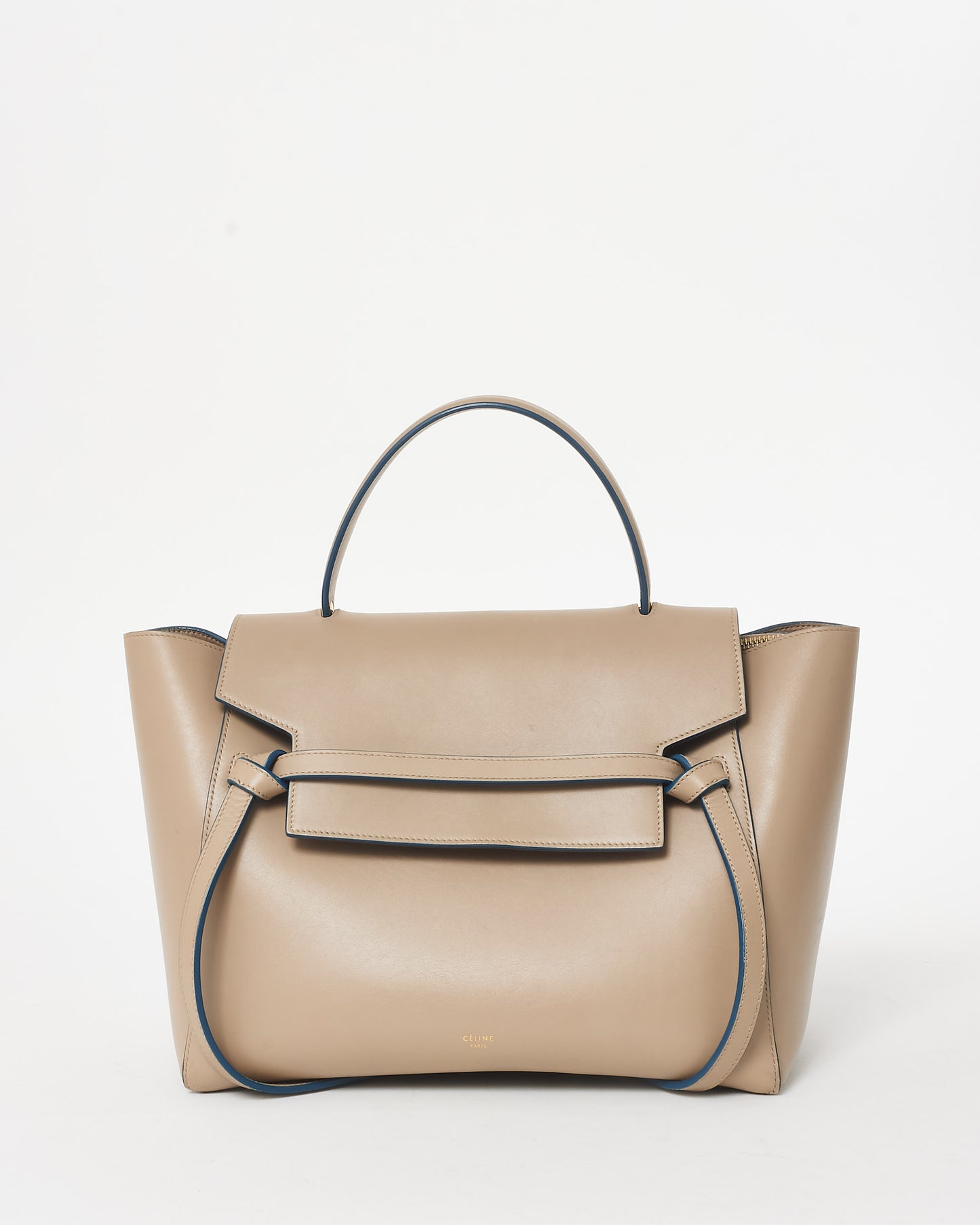 Celine Beige Calfskin Leather Mini Belt Bag