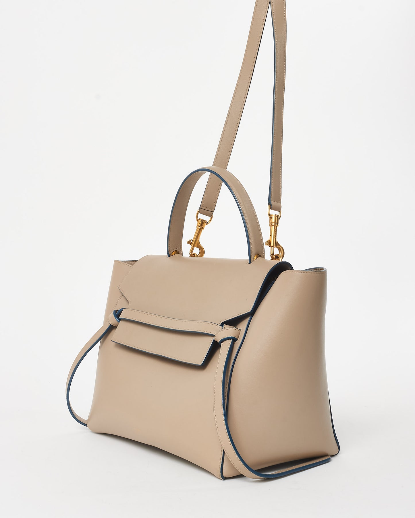 Celine Beige Calfskin Leather Mini Belt Bag