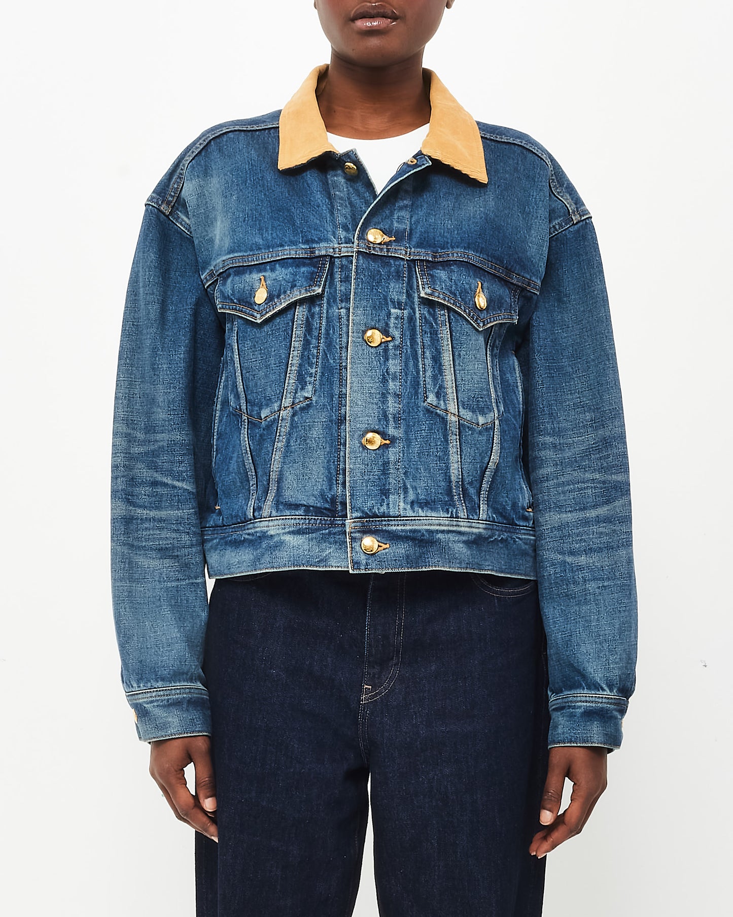 Celine Denim Logo Jacket - S