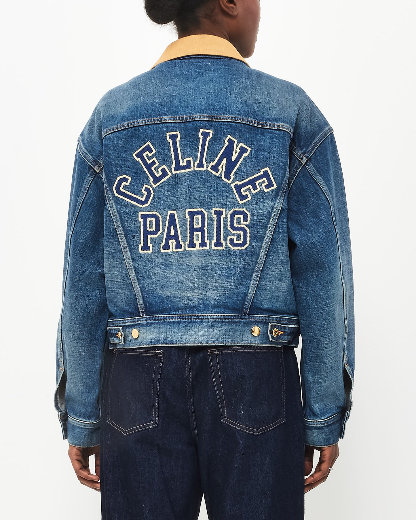 Celine Denim Logo Jacket - S