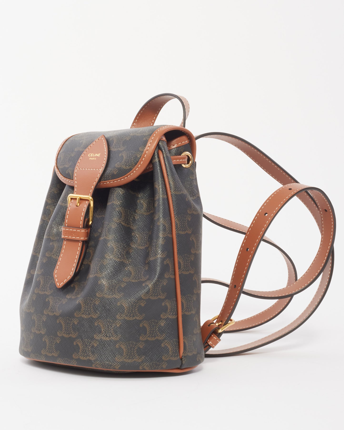 Celine Monogram Triomphe Canvas Mini Folco Backpack