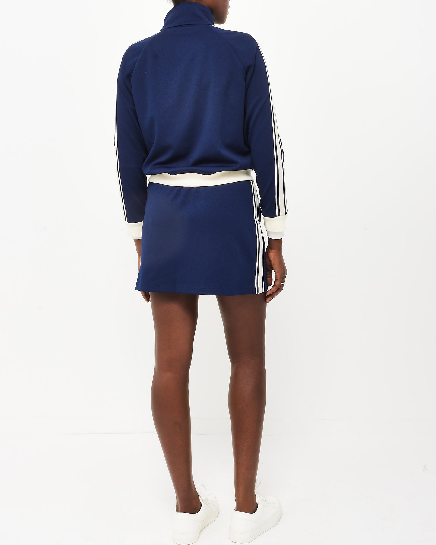 Celine Royal Blue 
White Skirt (L) 
Jacket (M) Tracksuit Set