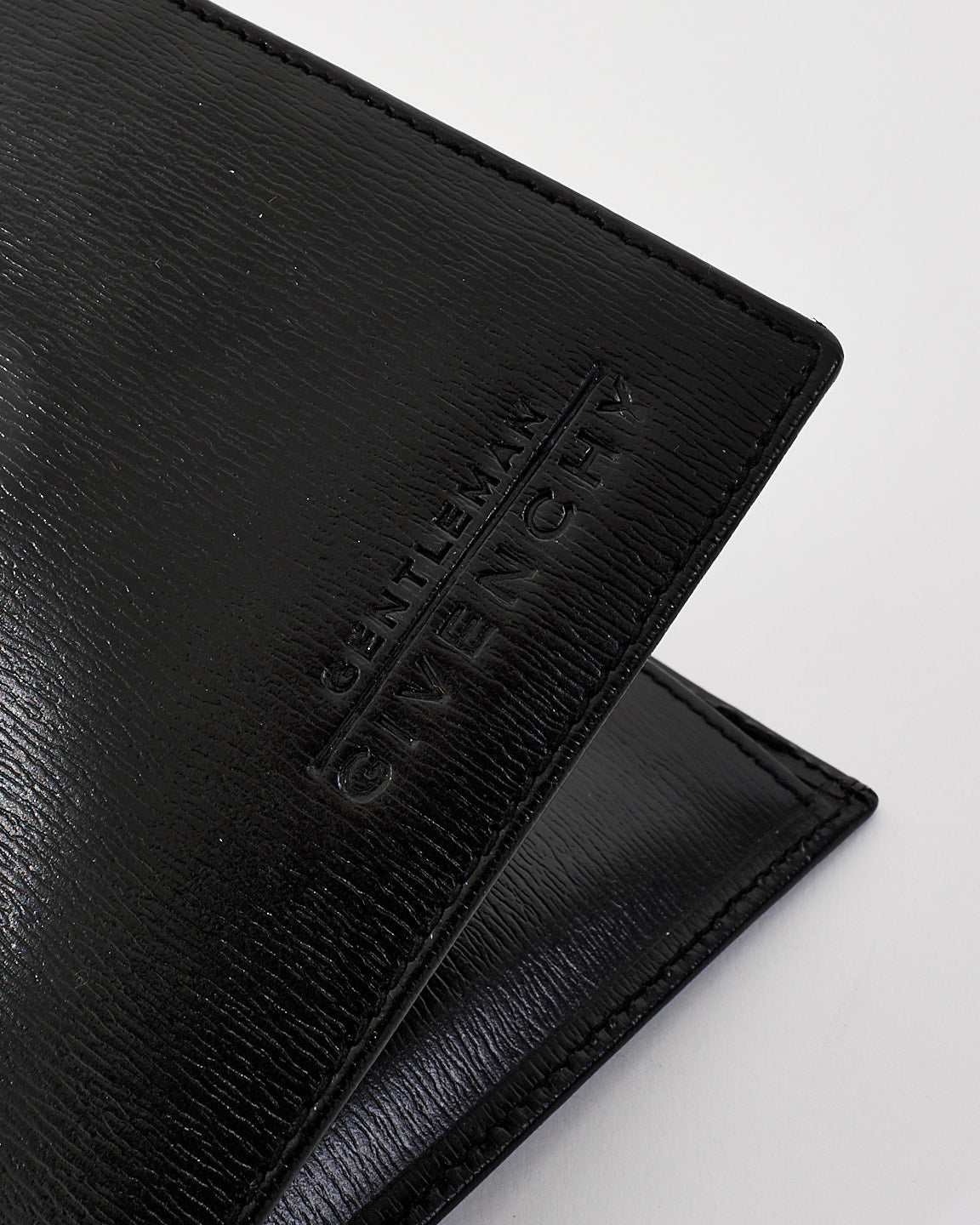 Givenchy Vintage Gentlemen Black Leather Bifold Wallet