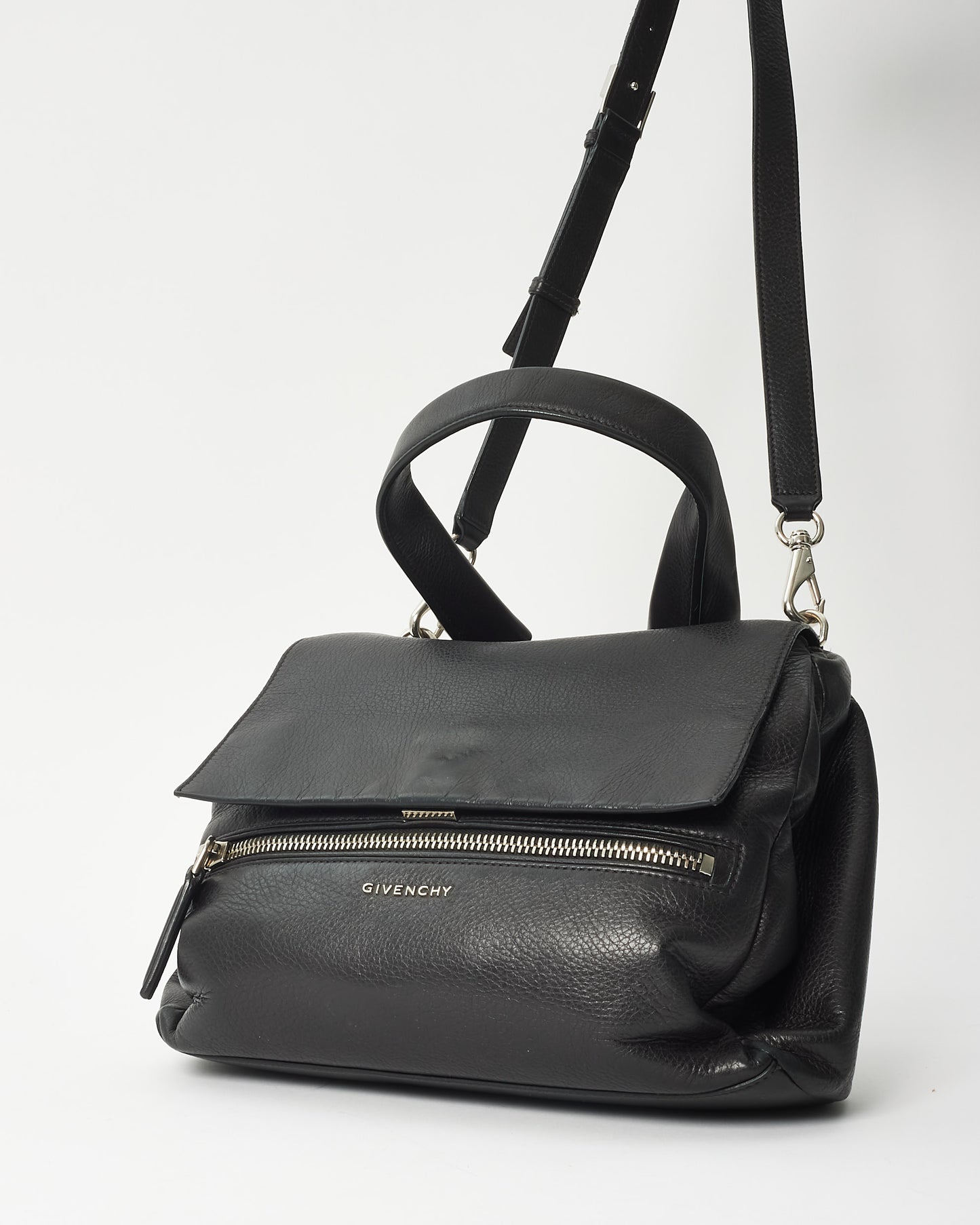 Givenchy Black Leather Pandora Pure Flap Bag