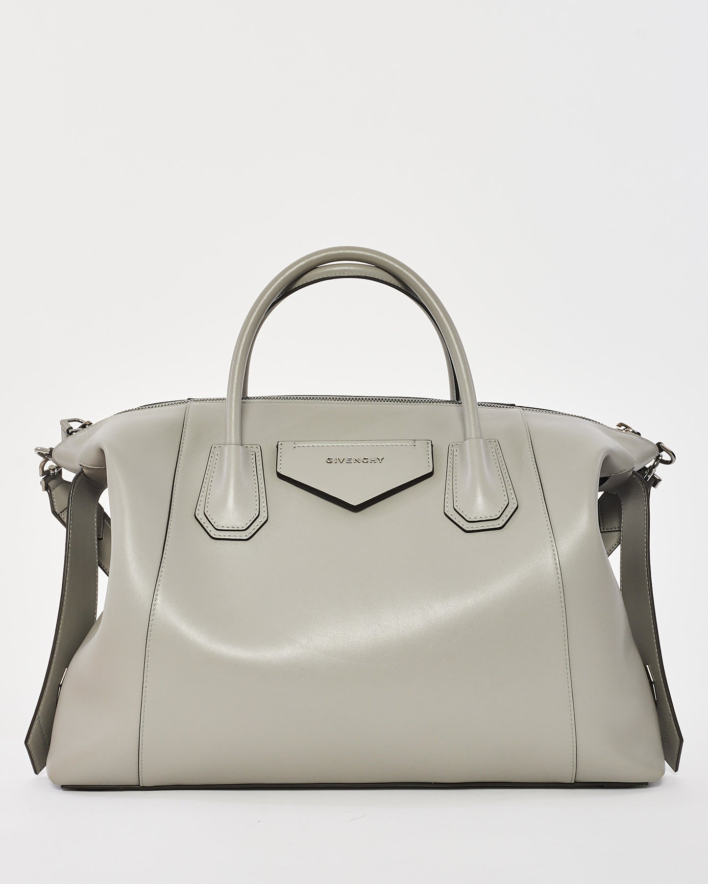 Givenchy Grey Leather Medium Soft Antigona Tote Bag