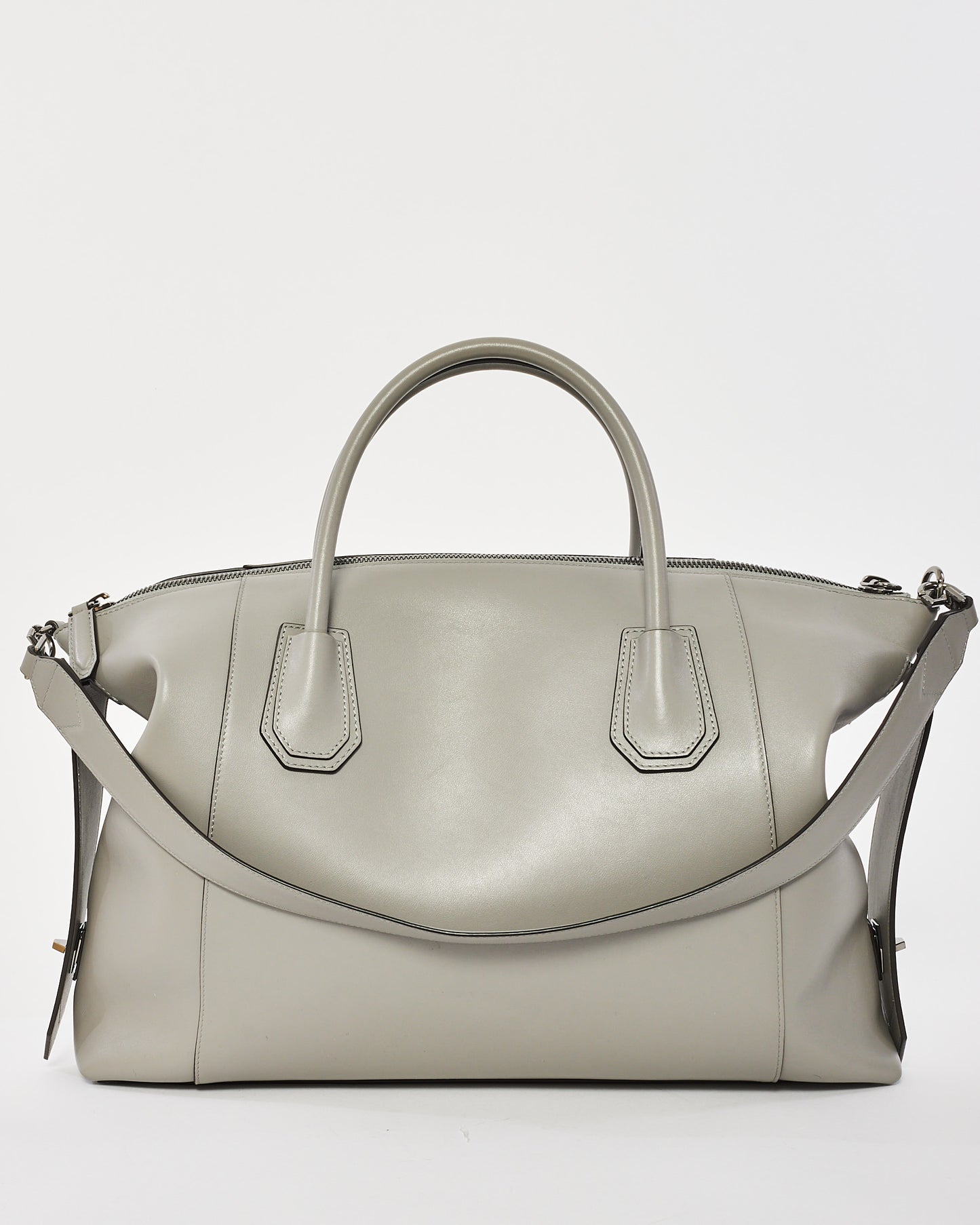 Givenchy Grey Leather Medium Soft Antigona Tote Bag