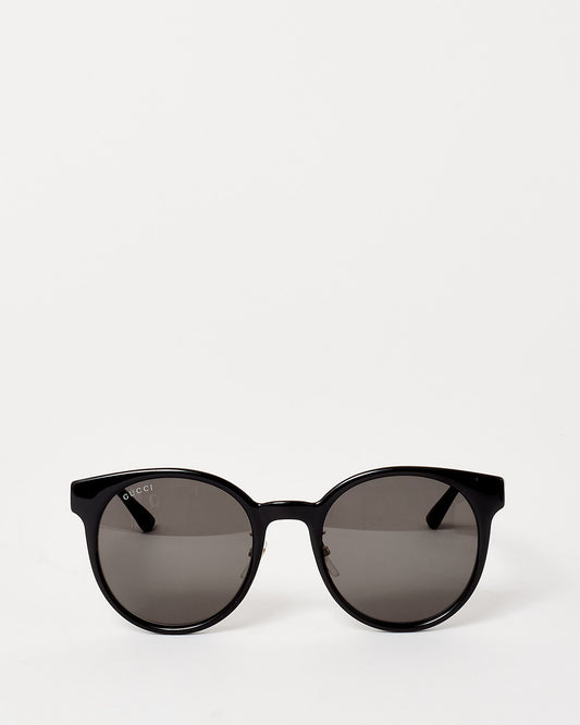 Gucci Black Logo Round GG1339SK Sunglasses