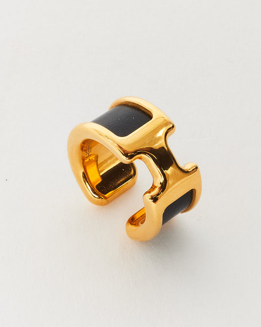 Hermès Black 
Gold Ear Cuff