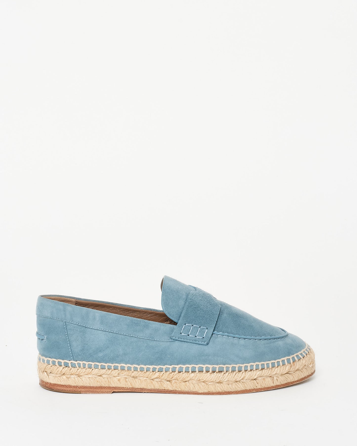 Hermès Blue Suede Trip Espadrilles - 37