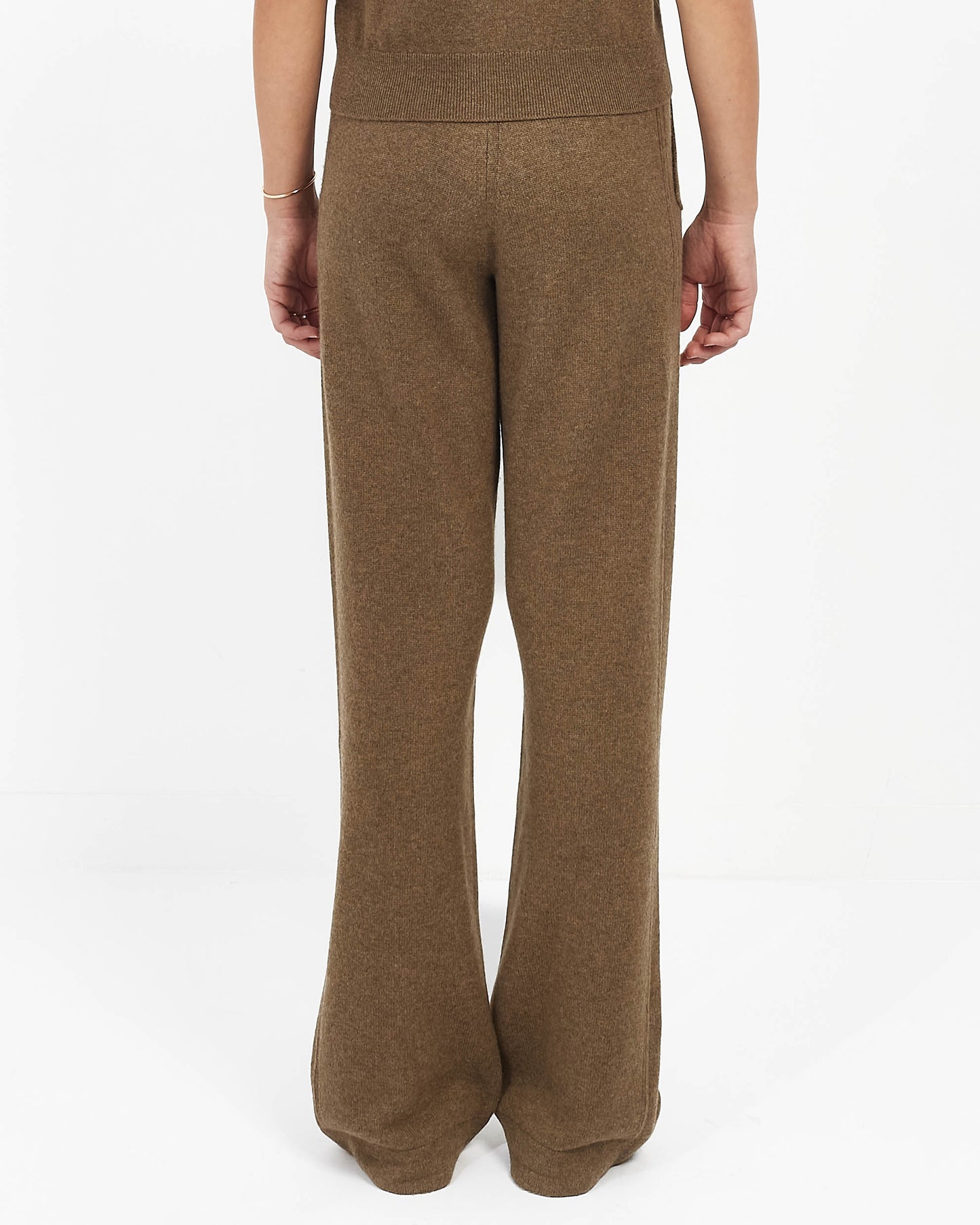 Hermes Vert Toundra Cashmere Knit Pants - 36