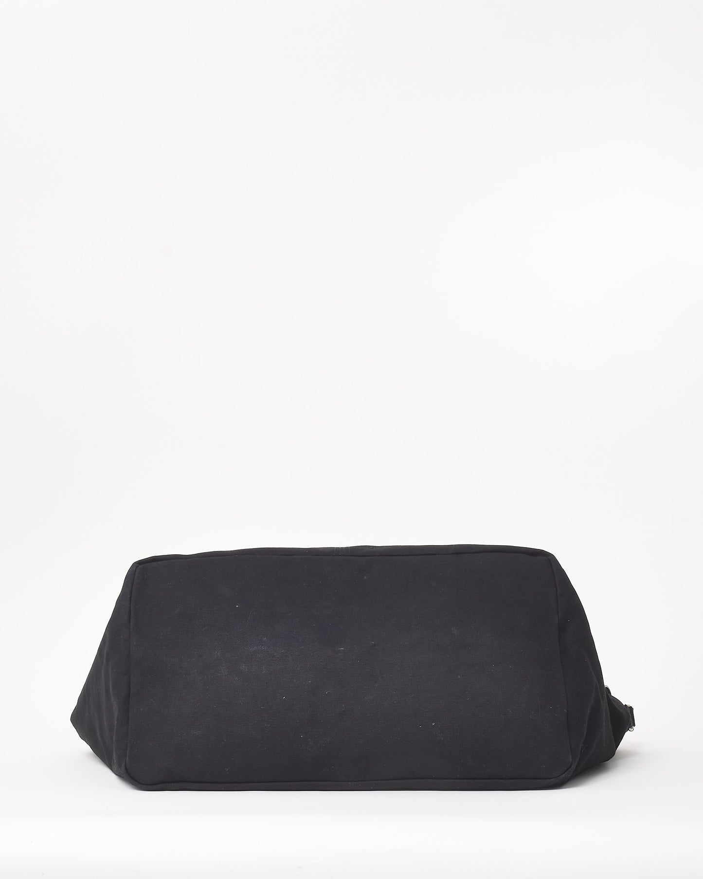 Jacquemus Black Canvas Weekender Travel Bag