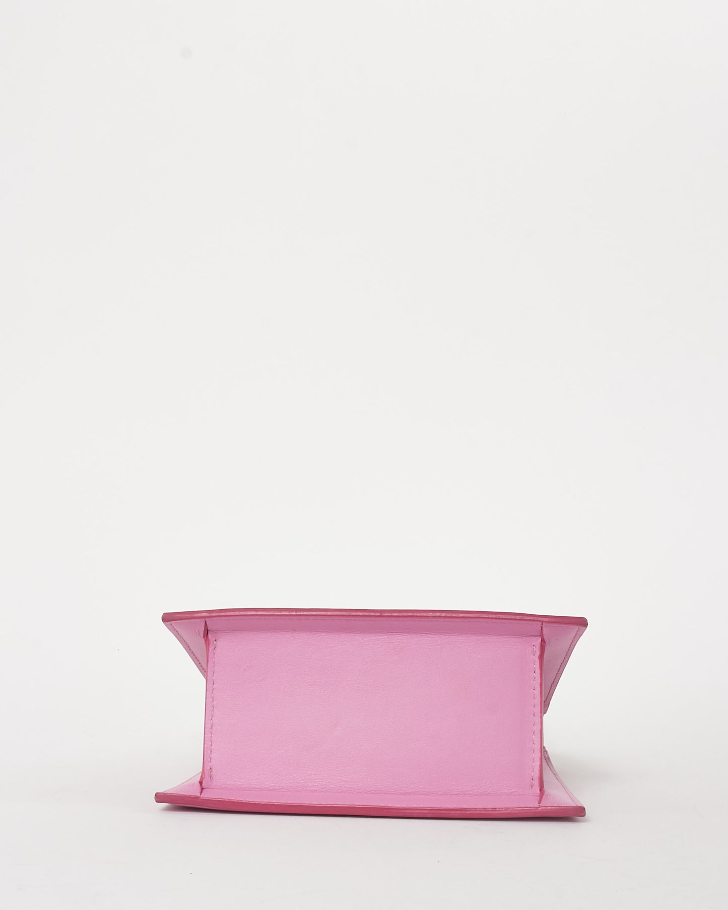 Jacquemus Pink Leather Le Moyen Chiquito Top Handle Bag