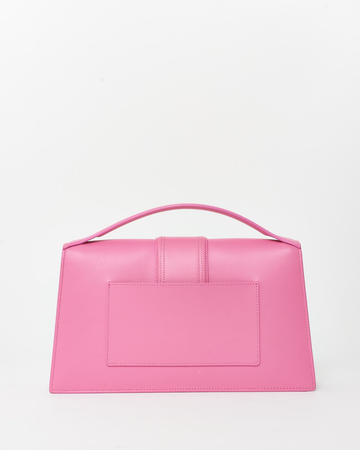 Jacquemus Pink Leather XL Le Bambino Bag with NO STRAP