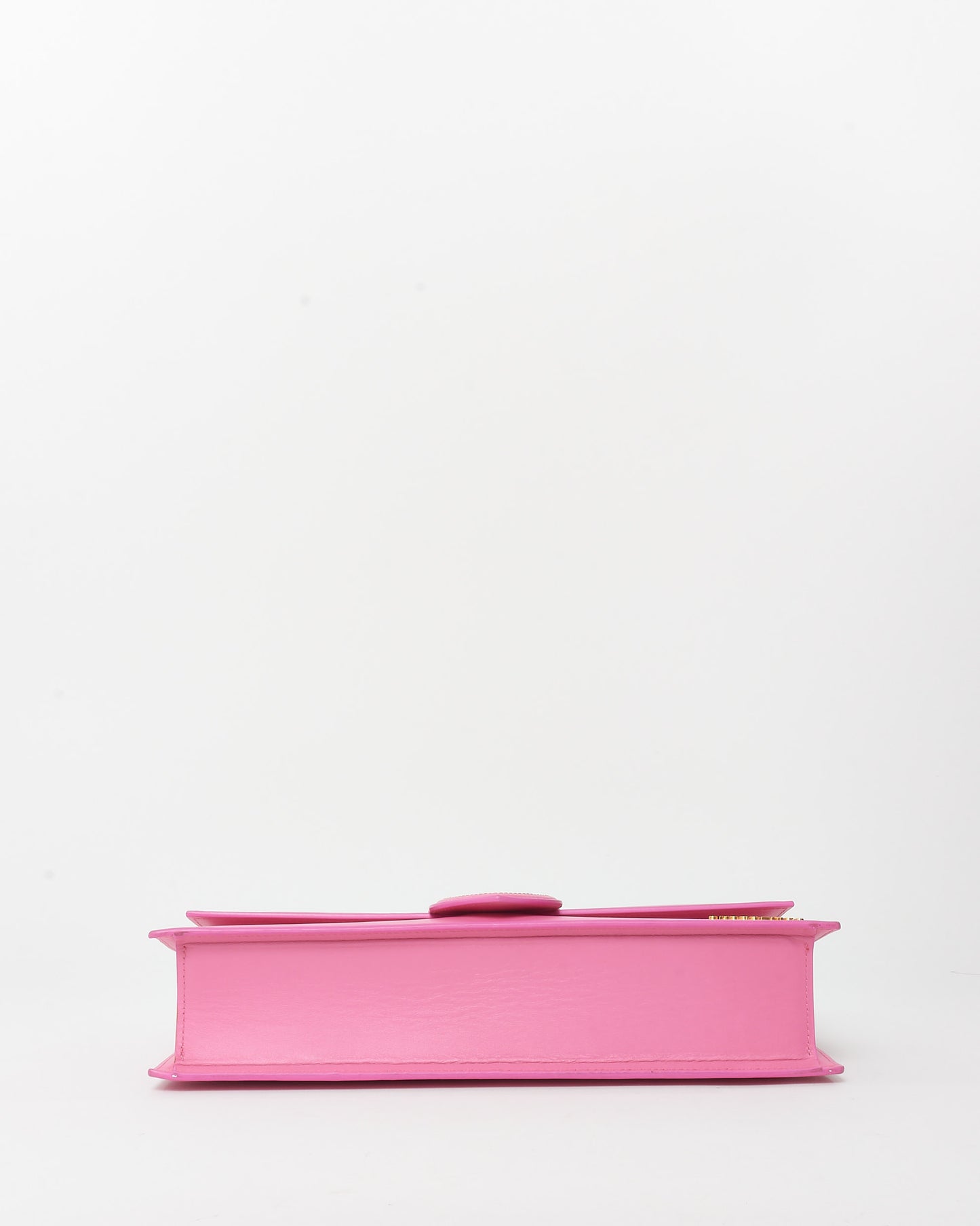 Jacquemus Pink Leather XL Le Bambino Bag with NO STRAP