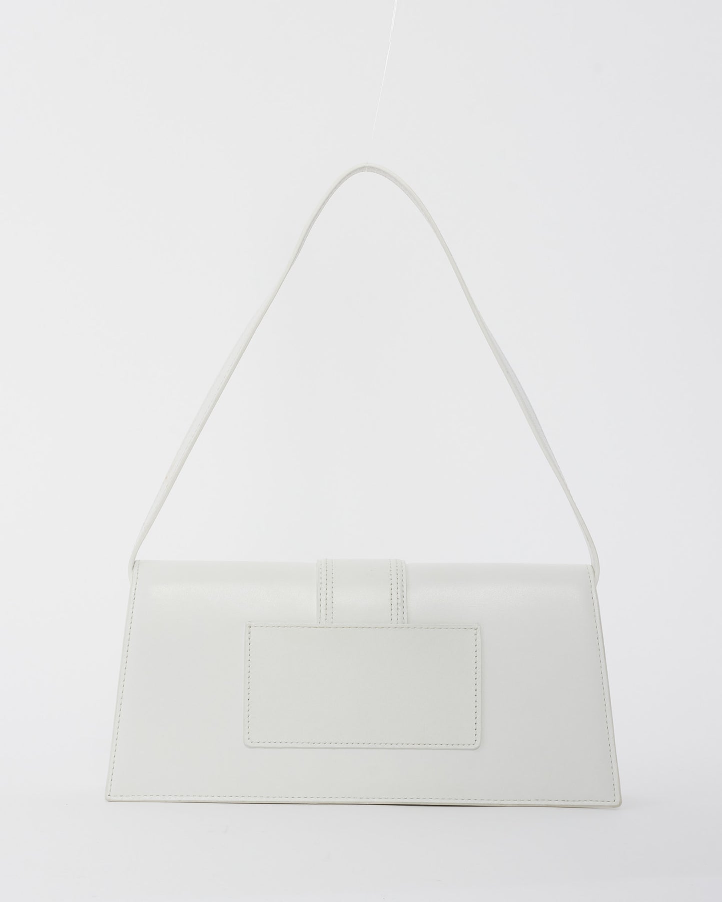 Jacquemus White Leather 
Le Bambino Long
 Shoulder Bag