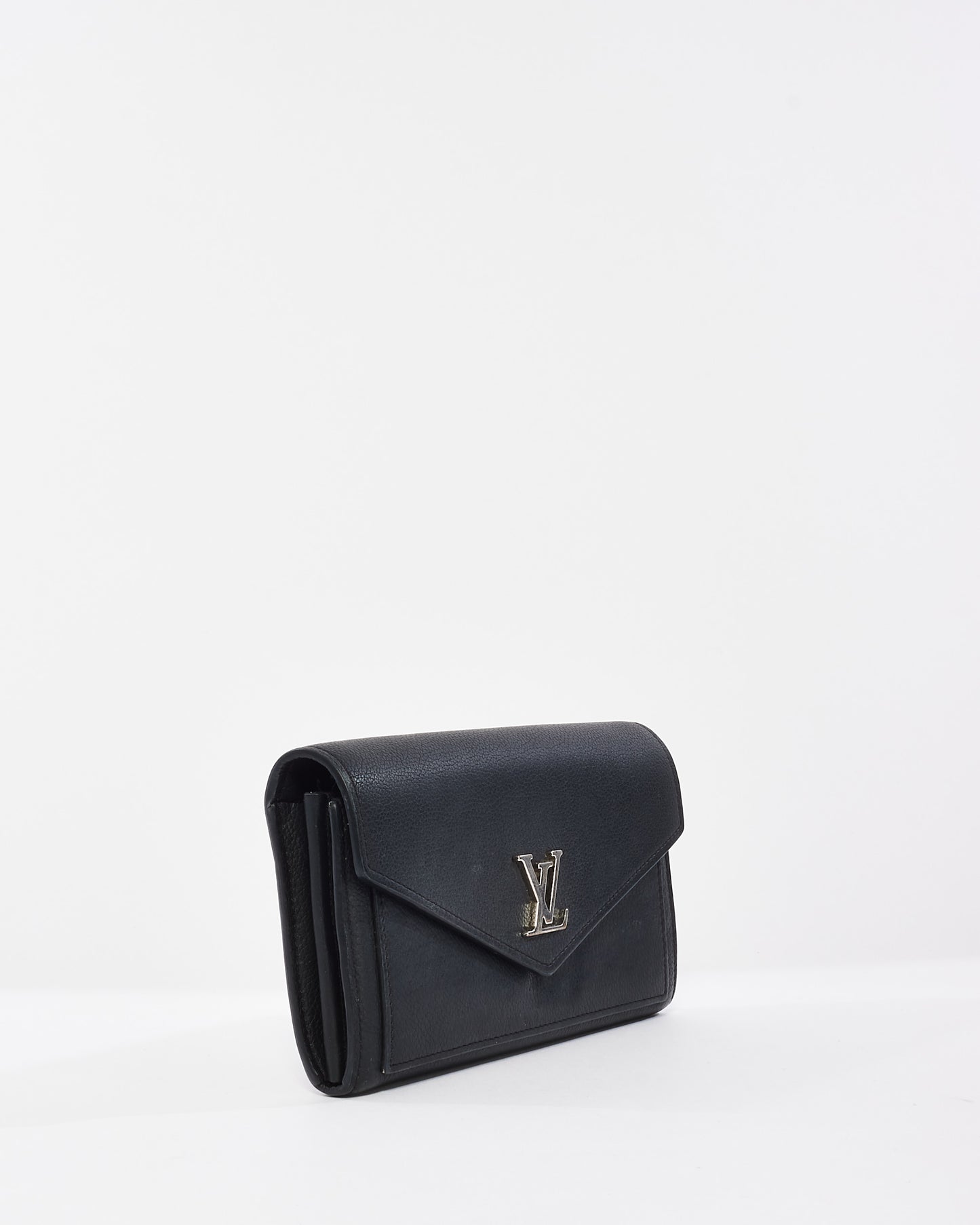 Louis Vuitton Black Leather MyLockMe Long Wallet