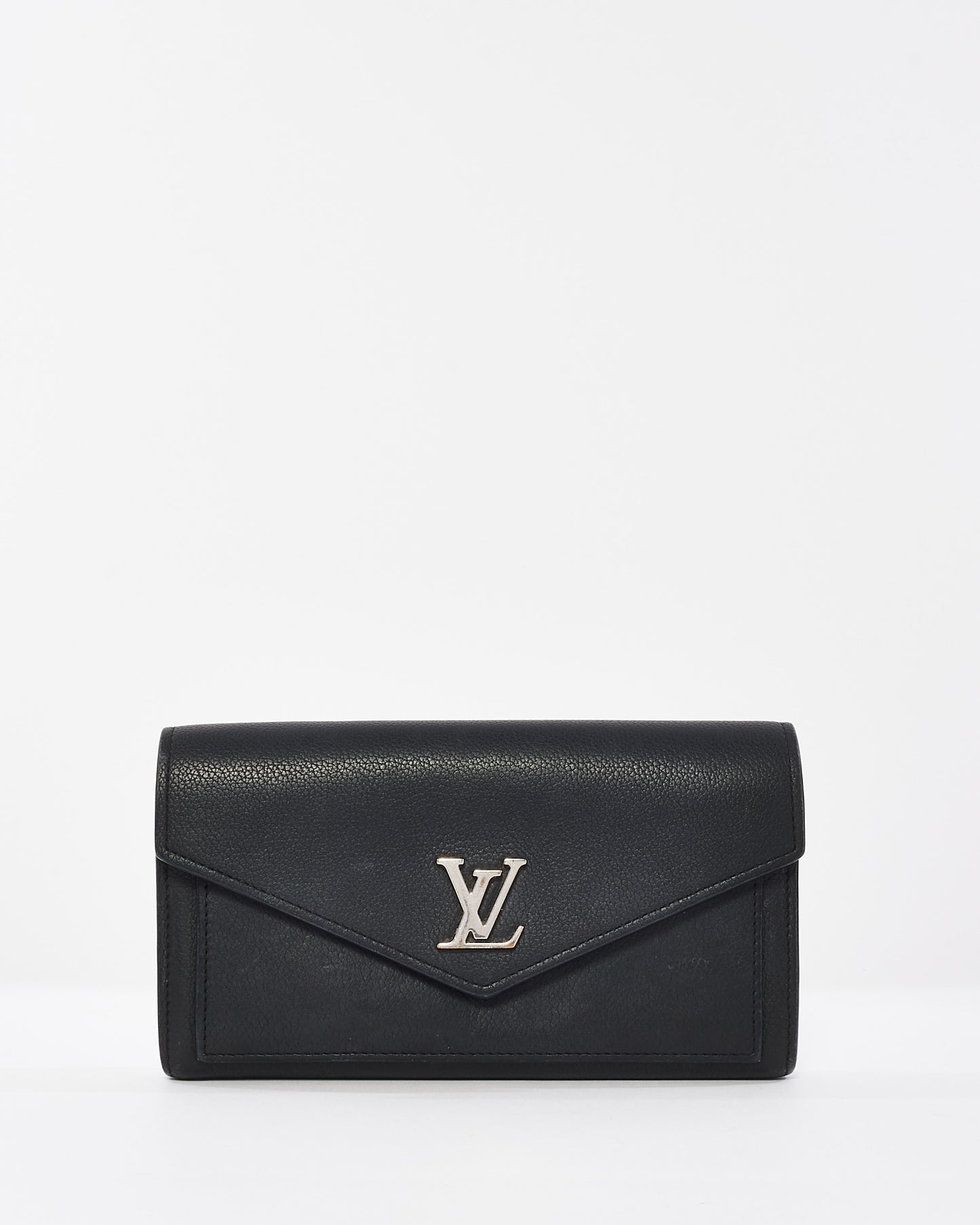 Louis Vuitton Black Leather MyLockMe Long Wallet