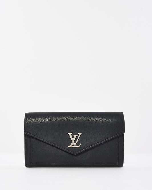 Louis Vuitton Black Leather MyLockMe Long Wallet