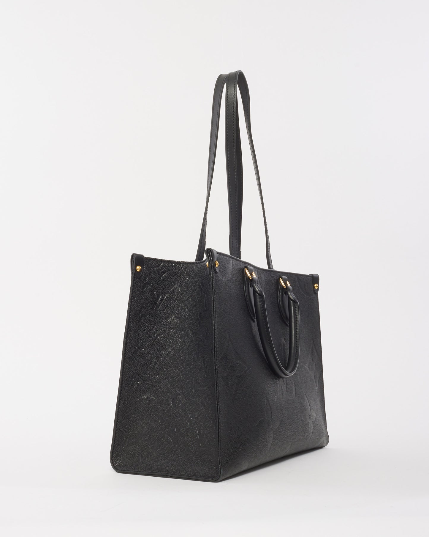 Louis Vuitton Black Empreinte Leather MM On The Go Bag