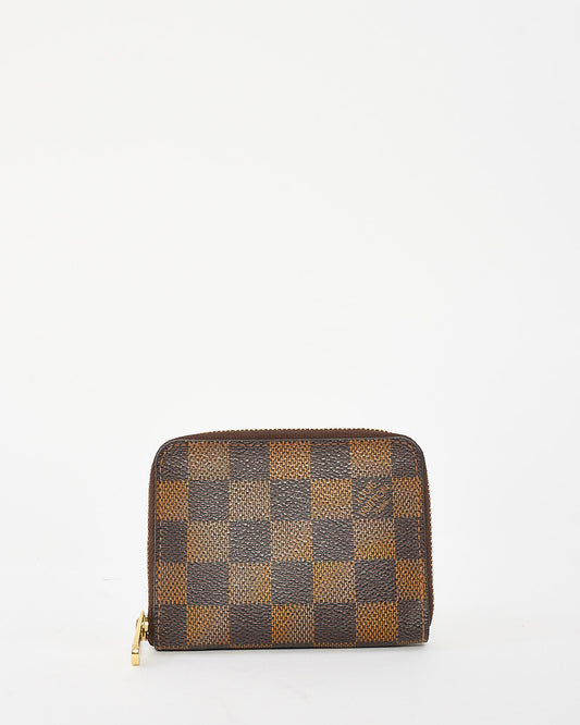 Louis Vuitton Damier Ebene Zippy Coin Purse Wallet