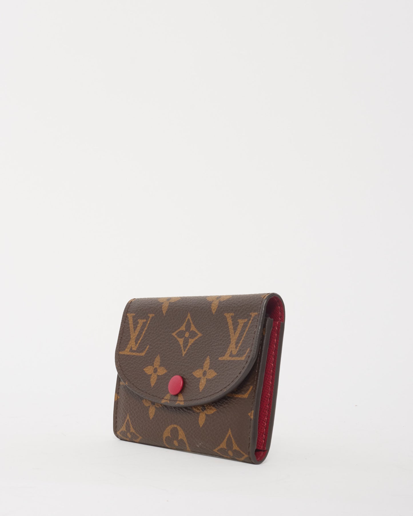 Louis Vuitton Monogram Canvas/ Fuchsia Rosalie Coin Purse Wallet