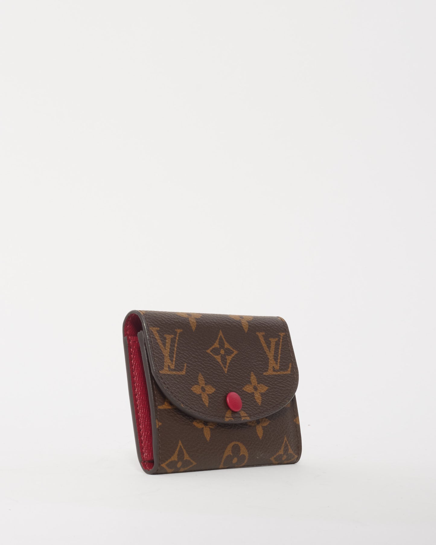 Louis Vuitton Monogram Canvas/ Fuchsia Rosalie Coin Purse Wallet