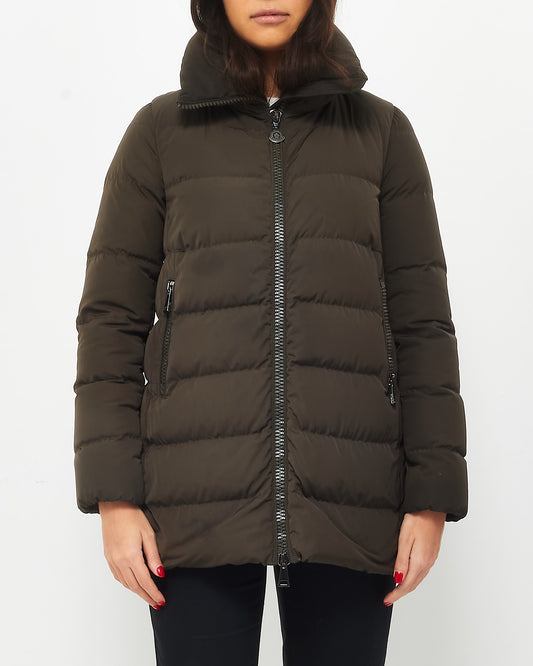 Moncler Army Green Puffer Jacket - 0