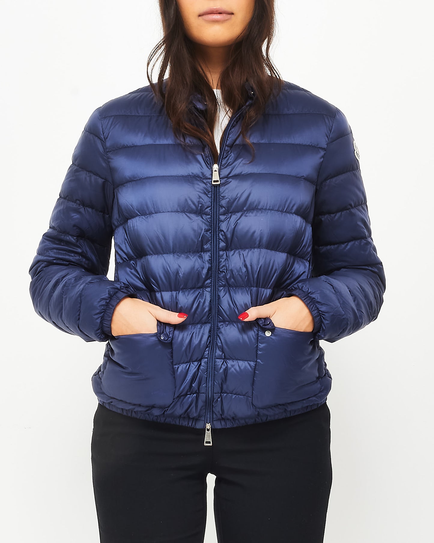 Moncler Royal Blue Thin Puffer Jacket - 4