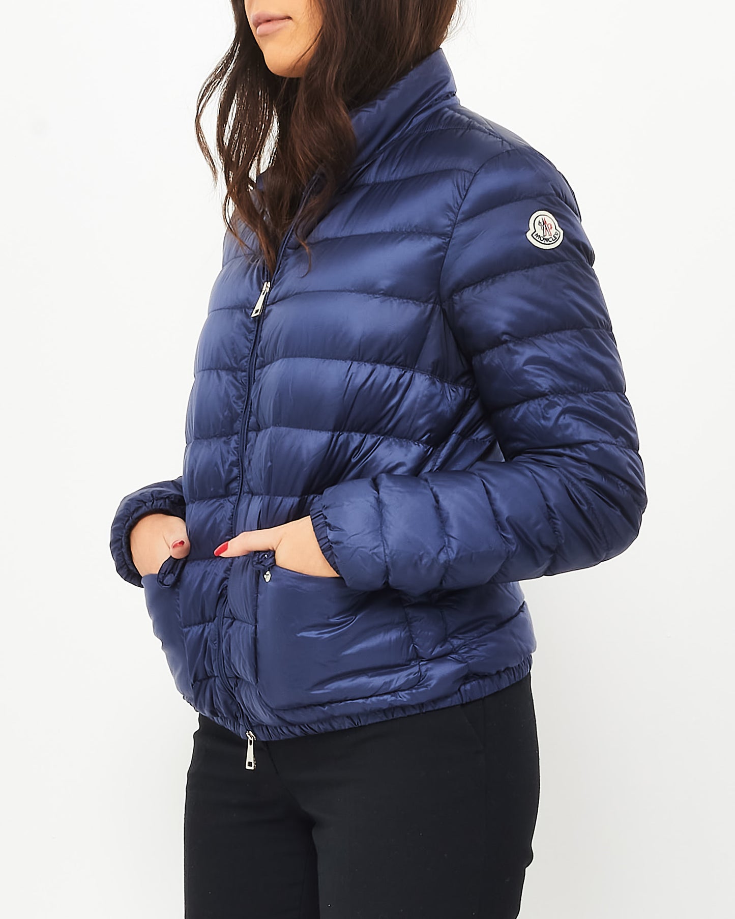 Moncler Royal Blue Thin Puffer Jacket - 4