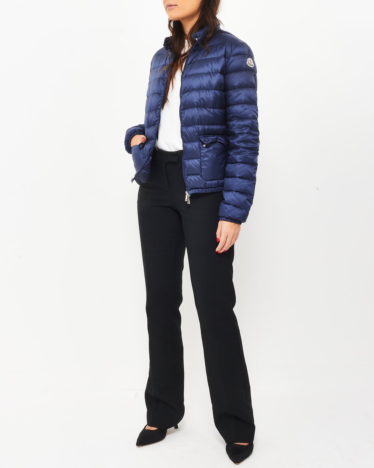 Moncler Royal Blue Thin Puffer Jacket - 4