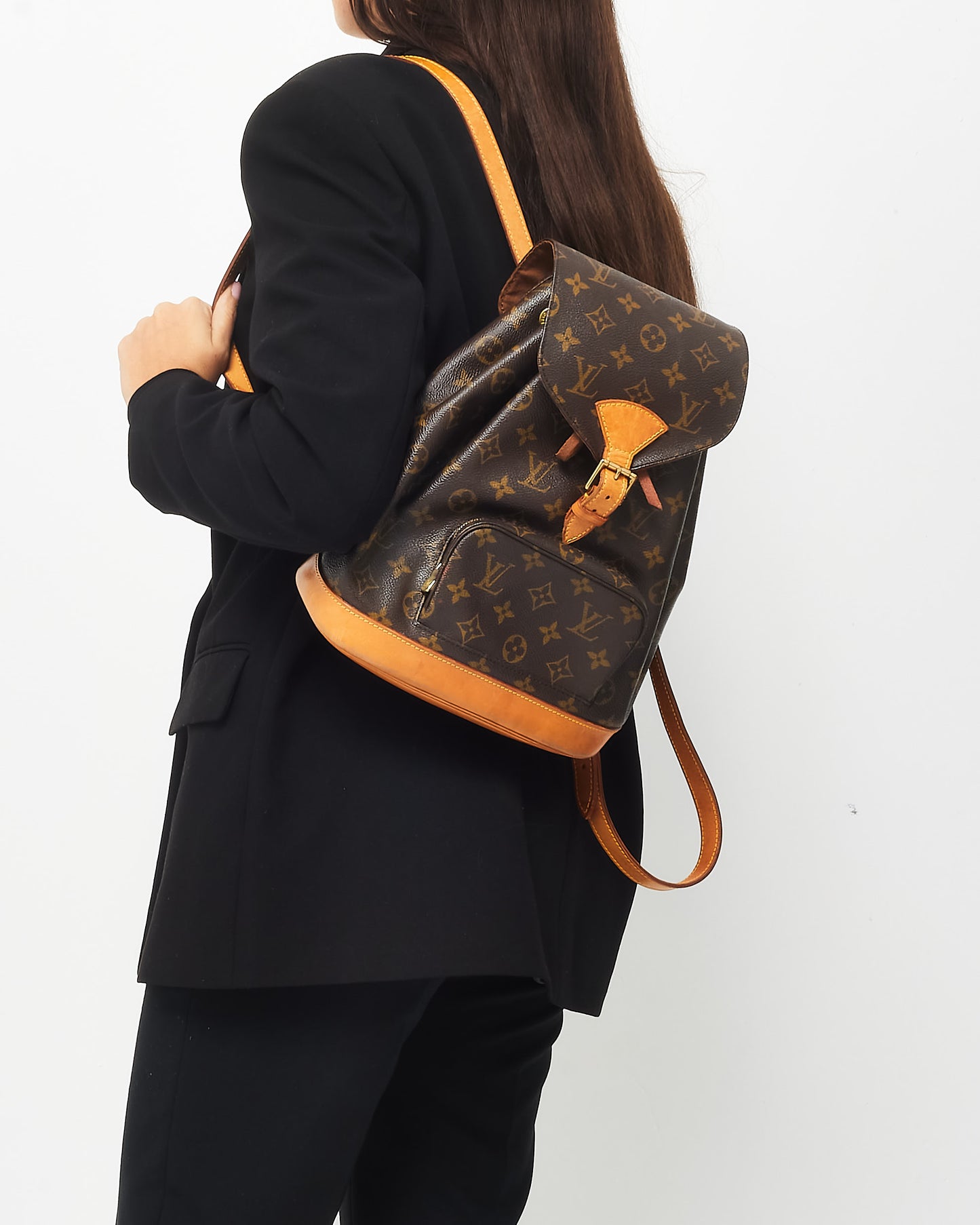 Louis Vuitton Monogram Coated Canvas Montsouris MM Backpack