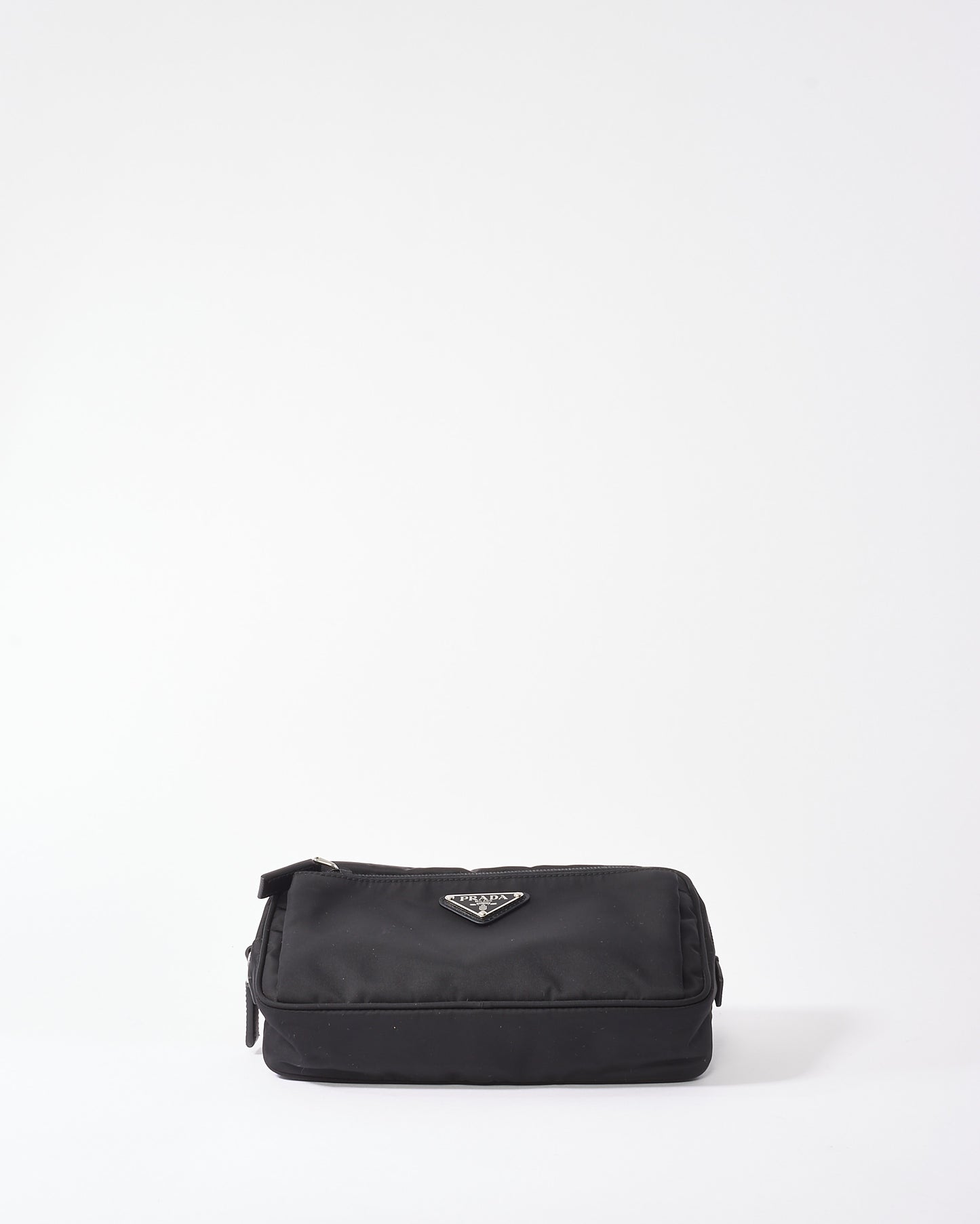 Prada Black Nylon Logo Belt Bag