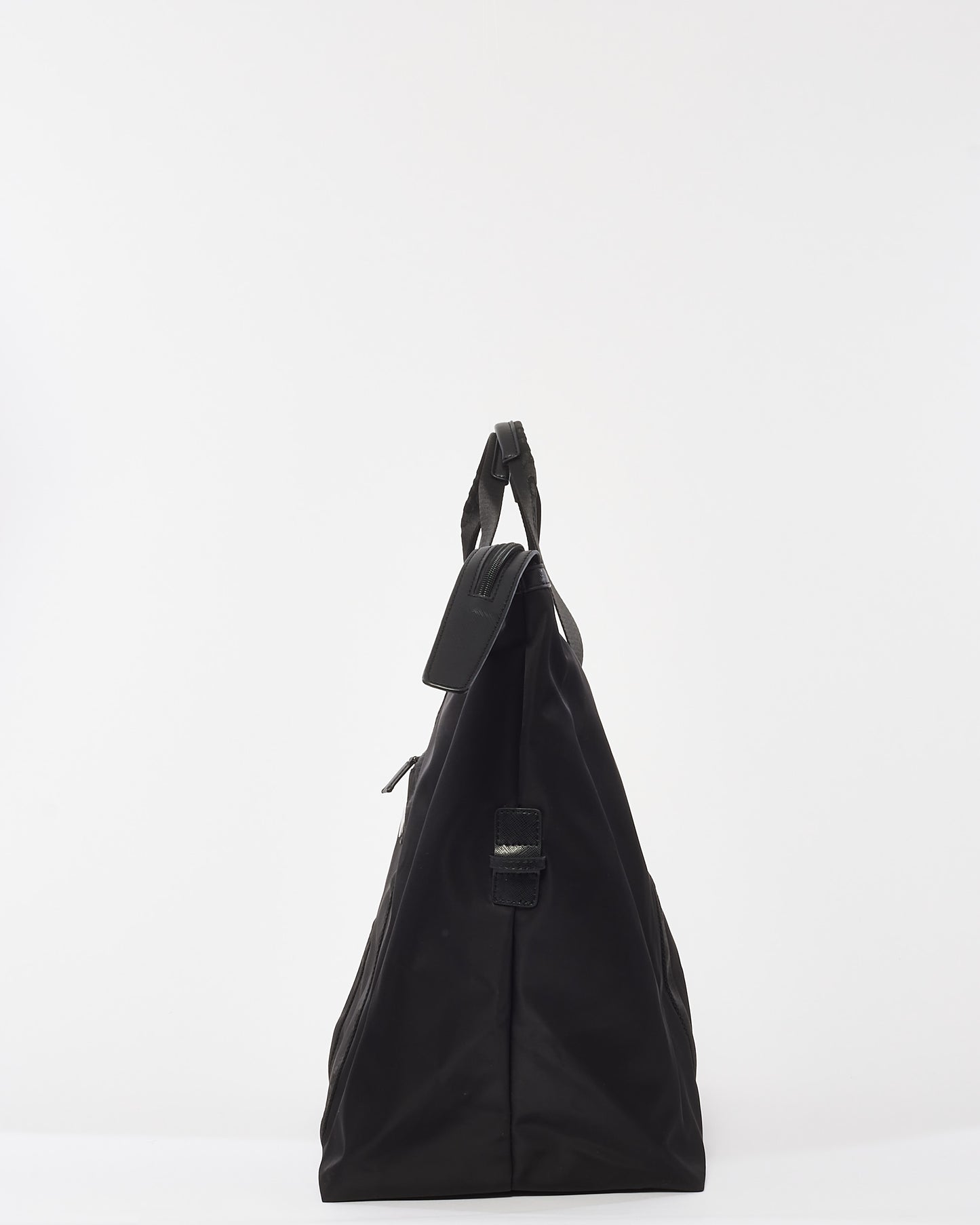 Prada Black Nylon Tessuto Large Travel Tote