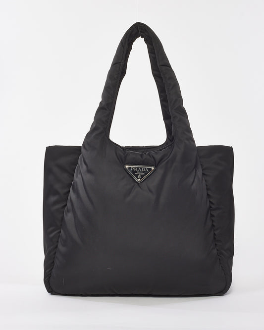 Prada Black Re-Nylon Padded Large Tote bag