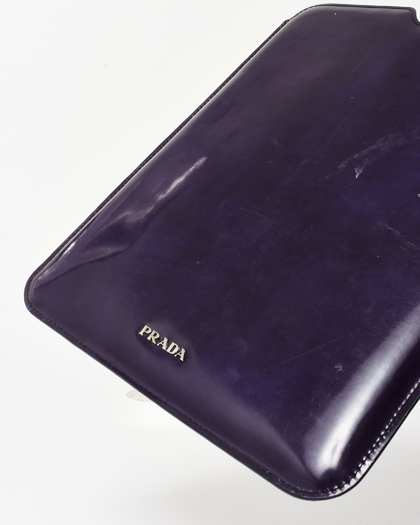 Prada Purple Patent Leather 
Floral iPad Sleeve