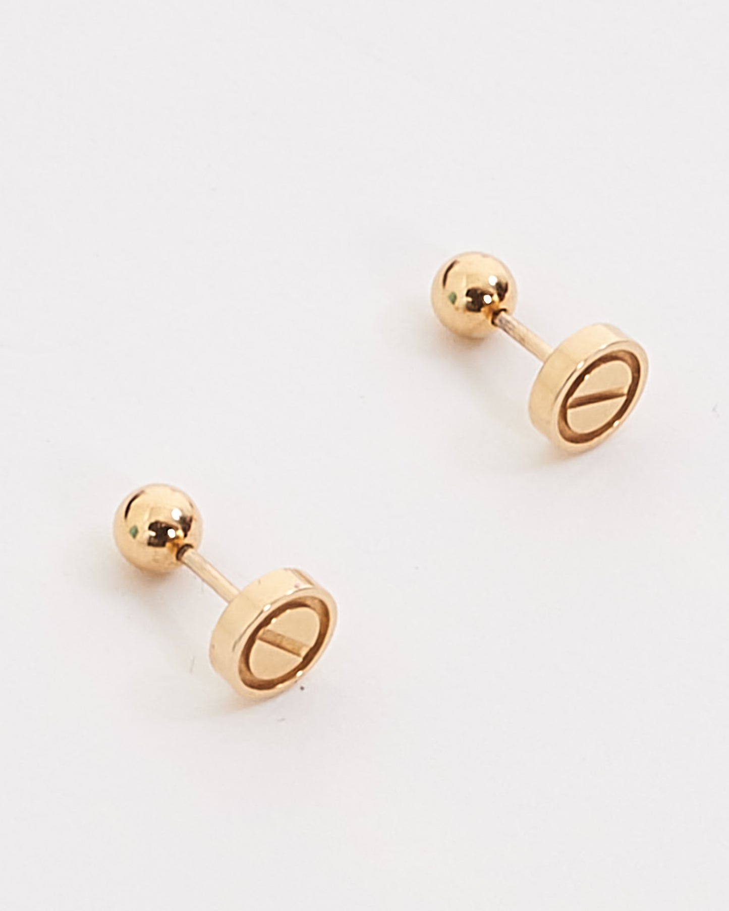 Cartier Gold Love Stud Earrings