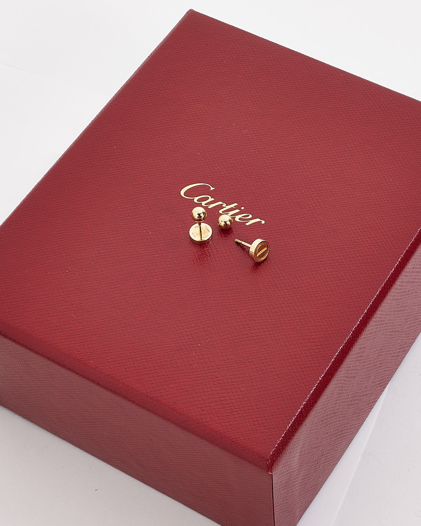 Cartier Gold Love Stud Earrings