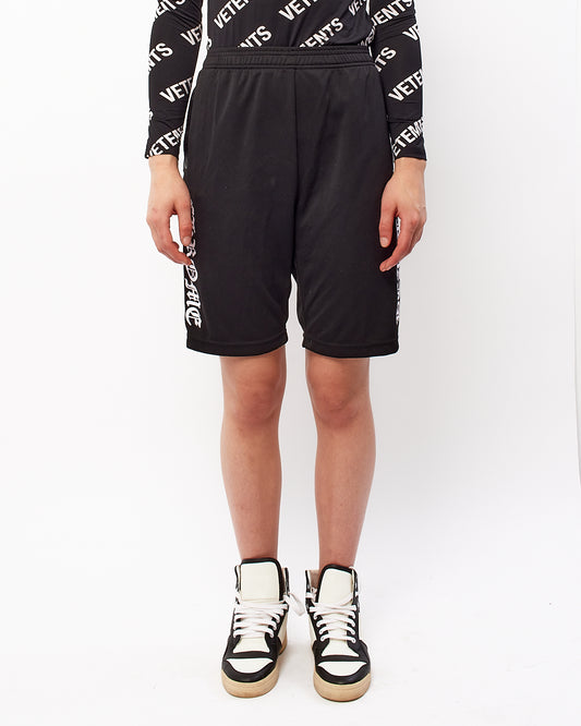 Chrome Hearts Black Logo Mesh Shorts - XS