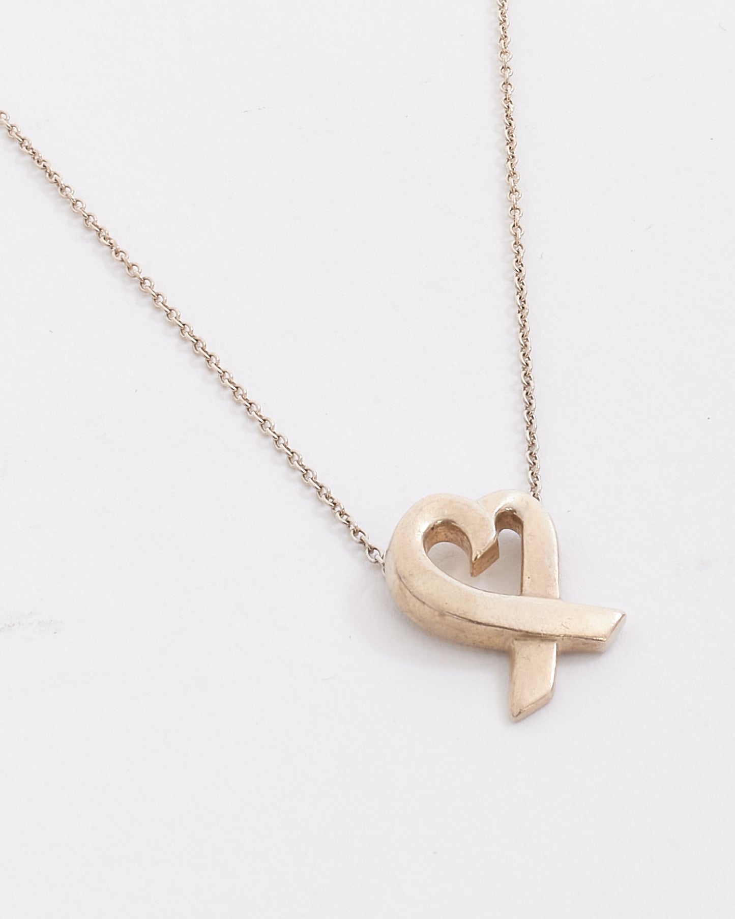 Tiffany 
Co. Sterling Silver Loving Heart Necklace