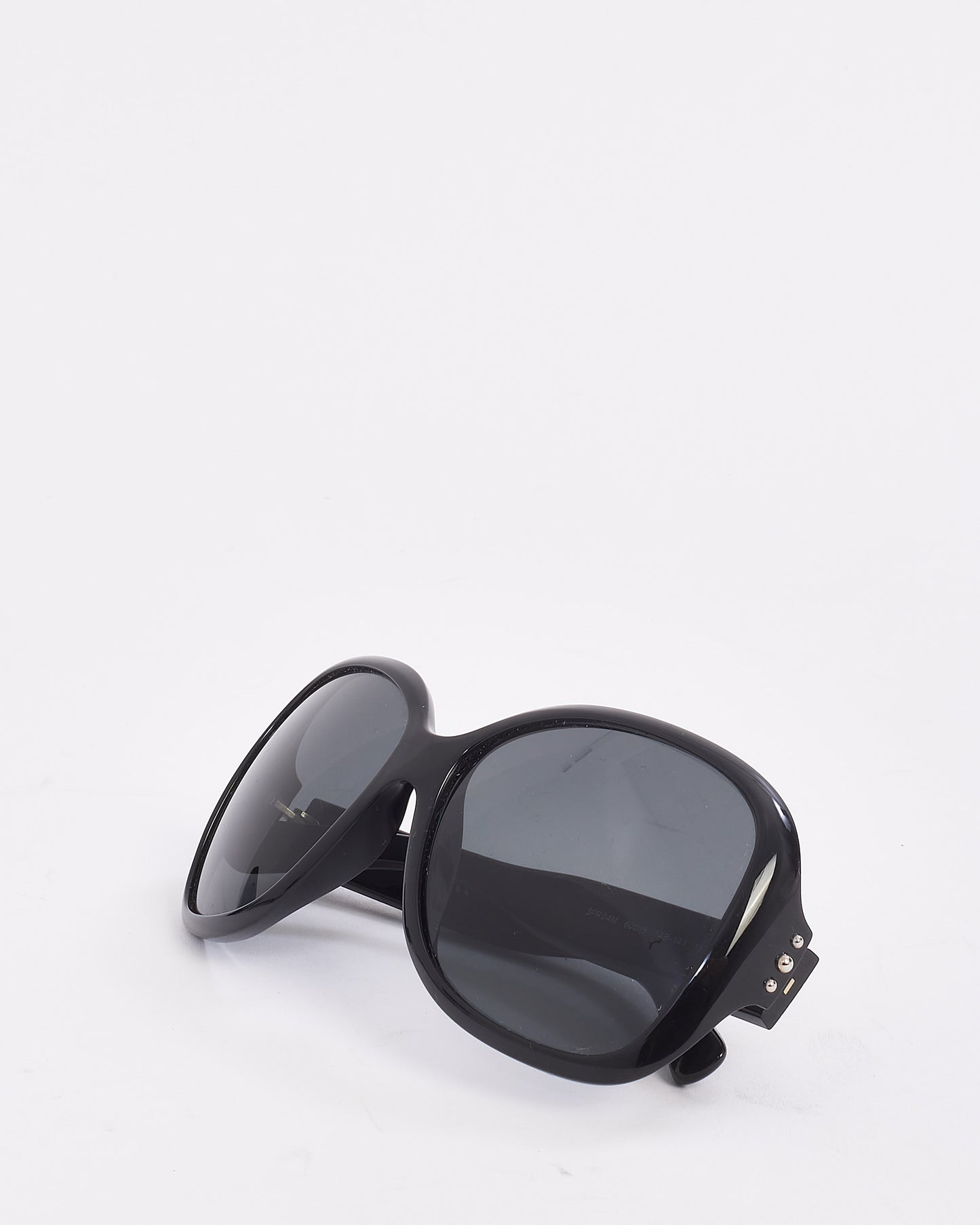 Prada Black Square Studded Arm SPR04M Sunglasses